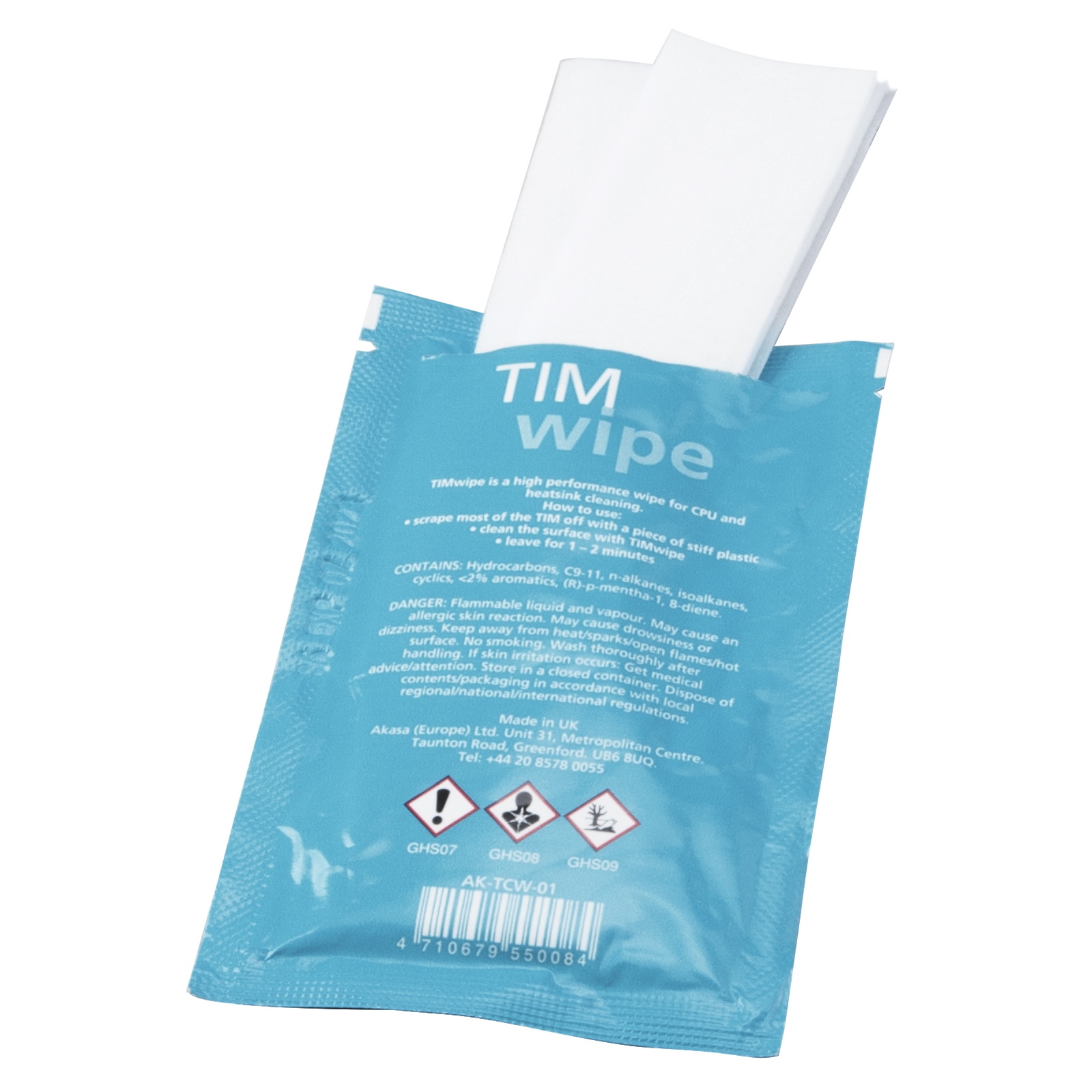 Akasa Pack of 10 TIM Cleaning Wipes