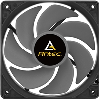 ANTEC Reverse F-LUX Fan, 120mm, 1400RPM, 3-Pin Fan Connector, Black Frame, Grey Blades, Designed to Draw Air into the System for Maximum Cooling Performance, OEM White Box Packaging